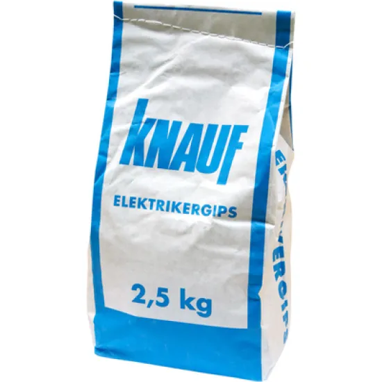 Гипс Knauf строителен  2.5 кг, бял, Elektrikergips