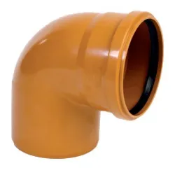 Коляно Pestan PVC за канализация с уплътнител ф 125 мм, 87.5 ° Коляно Pestan PVC за канализация с уплътнител ф 125 мм, 87.5 °