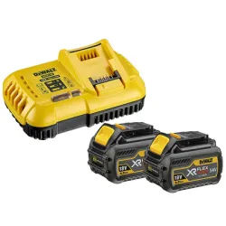 Батерия DeWALT Li-Ion комплект със зарядно устройство 18/54 V, 2/6 Ah, 2 бр., DCB118T2 Батерия DeWALT Li-Ion комплект със зарядно устройство 18/54 V, 2/6 Ah, 2 бр., DCB118T2