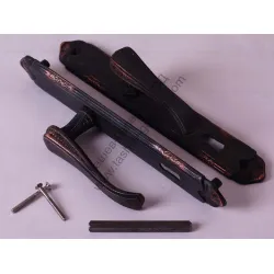 Дръжка Metal за обикновена брава с цял шилд 252х38 мм, 90 мм, черна мед, Style Дръжка Metal за обикновена брава с цял шилд 252х38 мм, 90 мм, черна мед, Style