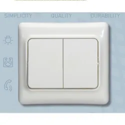 Ключ Legrand електрически интериорен сериен скрит монтаж, сх. 5, 10 A, бял, Kaptika