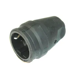 Контакт Atra електрически тип куплунг, противовлажен 16 A, 230 V, 44 IP, черен Контакт Atra електрически тип куплунг, противовлажен 16 A, 230 V, 44 IP, черен