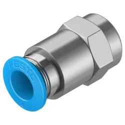 Съединител Festo пневматичен шлаух - резба 1/8, шлаух 8 мм, QSF-1/8-8-B Съединител Festo пневматичен шлаух - резба 1/8, шлаух 8 мм, QSF-1/8-8-B