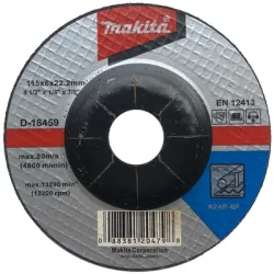 Диск Makita карбофлексен за шлайфане на метал 115х22х6 мм, D-18459