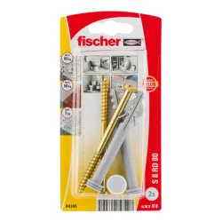 Комплект Fischer за монтаж на тоалетна чиния 2 бр./блистер ф 8х80 мм, ф 6х80 мм, S RD K NV Комплект Fischer за монтаж на тоалетна чиния 2 бр./блистер ф 8х80 мм, ф 6х80 мм, S RD K NV