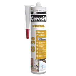 Силикон Henkel лепило уплътнително  300 мл, прозрачно, Ceresit CS 26