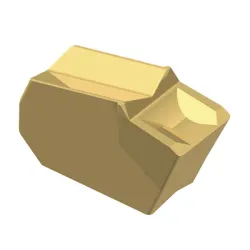 Пластина Fervi за стругарски нож твърдосплавна 5.1x4.5 мм, 25 °