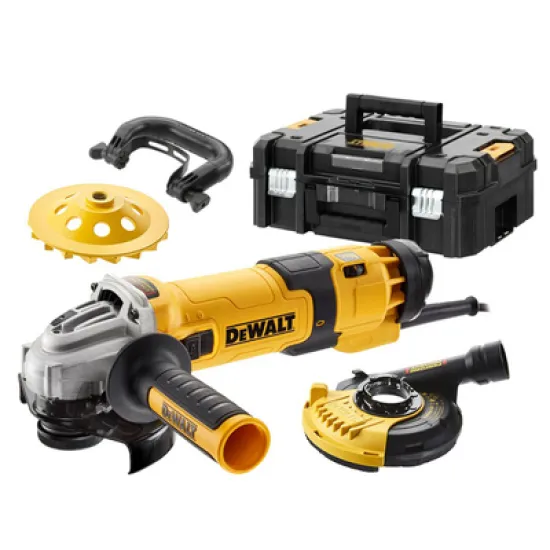 Фреза DeWALT за бетон  1500 W, 2800-10 500 об./мин, 125 мм, DWE4257KT