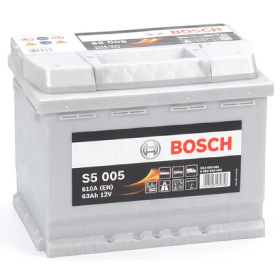 Акумулатор Bosch за автомобил  12 V, 63 Ah, S5 005