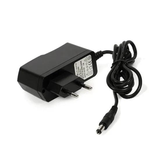 Трансформатор V-TAC за LED ленти влагозащитени 220 V / 12 V DC, 18 W, IP44, с щепсел, Plastic