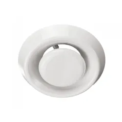Клапа Vents за вентилационна система от PVC кръгла ф 105 мм, бяла, A 125 VRF