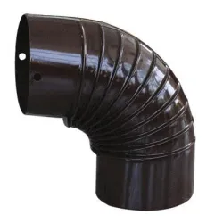 Кюнец Roza Email за печка дъга ф 130 мм, кафяв, 90 °