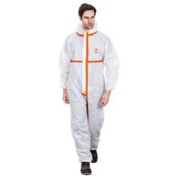 Гащеризон Starline за химическа защита тип 3, 4, 5 и 6 размер L, бял, Microtex Plus-H