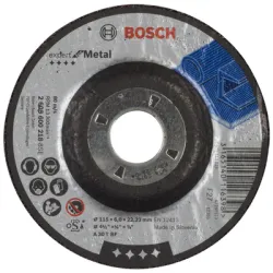 Диск Bosch карбофлексен за шлайфане на метал 115х22.23х6 мм, Expert for Metal Диск Bosch карбофлексен за шлайфане на метал 115х22.23х6 мм, Expert for Metal