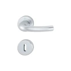 Дръжка Hoppe за обикновена брава с розетка сребро, 38-42 мм, Tokyo Дръжка Hoppe за обикновена брава с розетка сребро, 38-42 мм, Tokyo