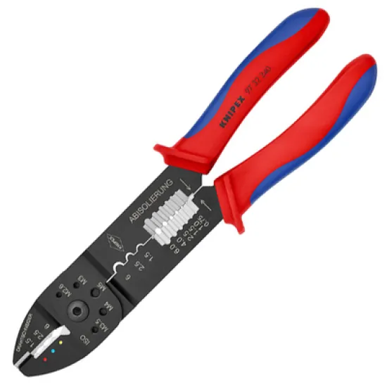 Клещи Knipex кербовъчни за изолирани кабелни обувки и накрайници 240 мм, 97 32 240 Клещи Knipex кербовъчни за изолирани кабелни обувки и накрайници 240 мм, 97 32 240