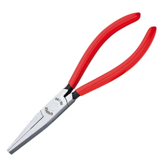 Клещи Knipex плоскоусти прави, с изолация 190 мм, 38 41 190