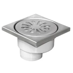 Сифон Sonico подов с долно оттичане пластмасов, с воден затвор 100х100 мм, ф 50 мм, квадратна решетка Сифон Sonico подов с долно оттичане пластмасов, с воден затвор 100х100 мм, ф 50 мм, квадратна решетка