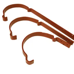 Скоба Bravo International метална за улуци 20х140 мм, керамик мат, стоманена, Bel Rain