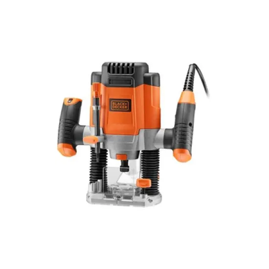 Оберфреза Black & Decker ръчна  1200 W, 8000-28 000 об./мин, ф 8 мм, KW1200E-QS