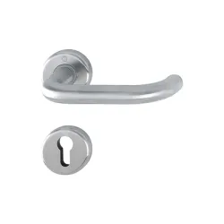 Дръжка Hoppe за секретна брава с розетка сребро, 39-47 мм, Baden Дръжка Hoppe за секретна брава с розетка сребро, 39-47 мм, Baden