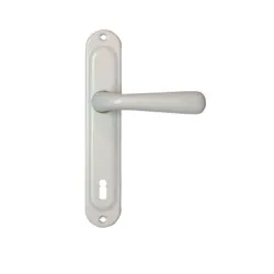 Дръжка Sonico реверсивна за обикновена брава с цял шилд 220х40 мм, 90 мм, бяла, Sofia