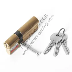 Ключалка Metal секретна 3 ключа 30/50 БДС, двустранни асиметрични