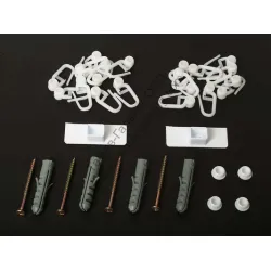 Кука Karpol за корниз едноканален 300 см комплект бяла Кука Karpol за корниз едноканален 300 см комплект бяла