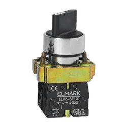 Превключвател Elmark пуск-стоп със задържане 6 A, 400 V, 2 NO, черен, EL2-BD 33 Превключвател Elmark пуск-стоп със задържане 6 A, 400 V, 2 NO, черен, EL2-BD 33
