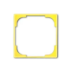 Рамка ABB декоративна за ключове и контакти 1 модул, жълта, Basic55 Рамка ABB декоративна за ключове и контакти 1 модул, жълта, Basic55