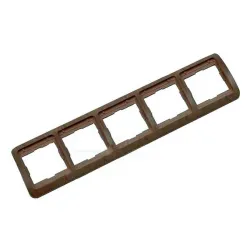 Рамка Makel декоративна за ключове и контакти 5 модула, орех, Lillium Natural Рамка Makel декоративна за ключове и контакти 5 модула, орех, Lillium Natural