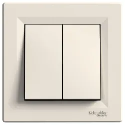 Ключ Schneider Electric електрически интериорен сериен скрит монтаж, сх. 5, 10 A, крем, Asfora Ключ Schneider Electric електрически интериорен сериен скрит монтаж, сх. 5, 10 A, крем, Asfora