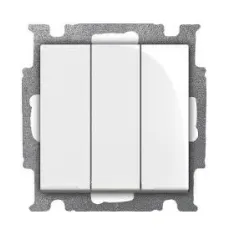Ключ ABB електрически интериорен троен скрит монтаж, 10 A, бял, 106/3/1 UC-94-507