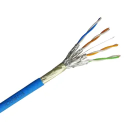 Кабел Schrack Technik за компютърна мрежа FTP 8c, син Кабел Schrack Technik за компютърна мрежа FTP 8c, син
