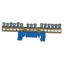 Клема Schrack Technik нулева неизолирана 63 A, 15 гнезда Клема Schrack Technik нулева неизолирана 63 A, 15 гнезда