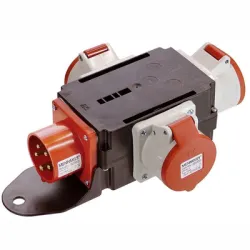 Разклонител as - Schwabe електрически без кабел, с щепсел 3 гнезда, бял