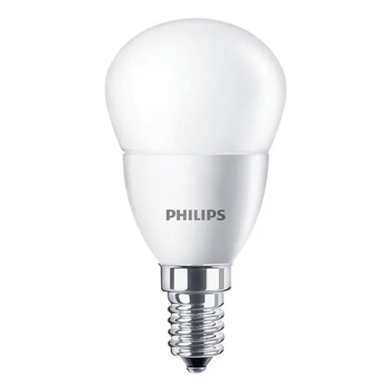 LED крушка Philips  5.5 W, 230 V, E14, 2700 K, сфера, CorePro LED lustre