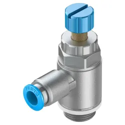 Клапан Festo дроселен възвратен отработен въздух 0.2-10 bar, 8 мм, GRLA-3/8-QS-8-RS-D Клапан Festo дроселен възвратен отработен въздух 0.2-10 bar, 8 мм, GRLA-3/8-QS-8-RS-D