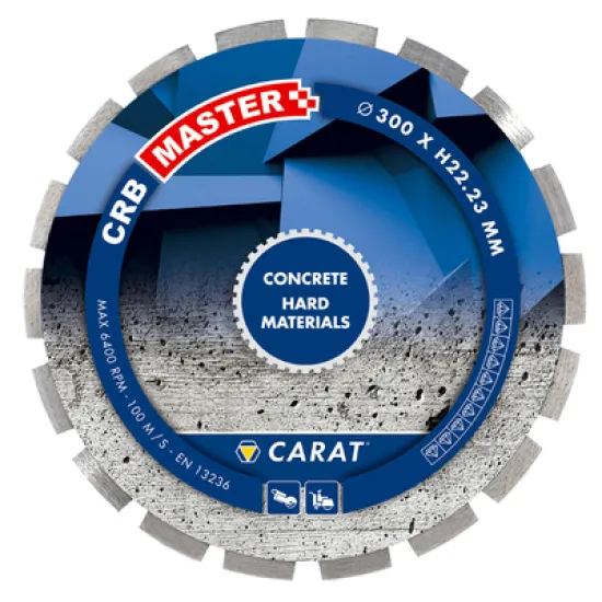 Диск Carat диамантен за сухо и мокро рязане 350x25.4 мм, 10 мм, CRB Master