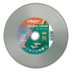 Диск Norton диамантен за сухо и мокро рязане на керамични плочки 125x22.23x1.6 мм, 7 мм, Classic Ceram