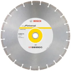 Диск Bosch диамантен за сухо рязане универсален 350x25.4 мм, 7 мм, Eco for Universal Диск Bosch диамантен за сухо рязане универсален 350x25.4 мм, 7 мм, Eco for Universal