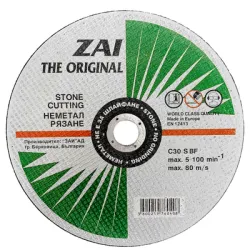 Диск ZAI карбофлексен за рязане на неметали 350х25.4х3.2 мм, C 30 S BF, прав, C 30 S BF