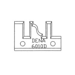 Нож Dena профилен за многопрофилна фрезова глава 40х25х4 мм, 6010D
