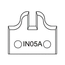 Нож Dena профилен за универсална фрезова глава 40х4 мм, IN05A