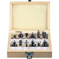 Фрезер Mannesmann за дърво профилен комплект ф 8 мм, 12 бр. Фрезер Mannesmann за дърво профилен комплект ф 8 мм, 12 бр.