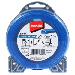 Корда Makita за моторна коса усукана безшумна 1.65 мм х 15 м, E-01731 Корда Makita за моторна коса усукана безшумна 1.65 мм х 15 м, E-01731