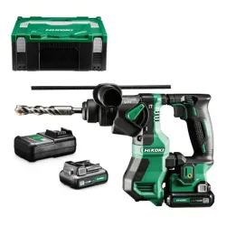 Перфоратор HiKOKI - Hitachi акумулаторен безчетков SDS-plus, 12 V, 4 Ah, 1.2 J, DH12DD