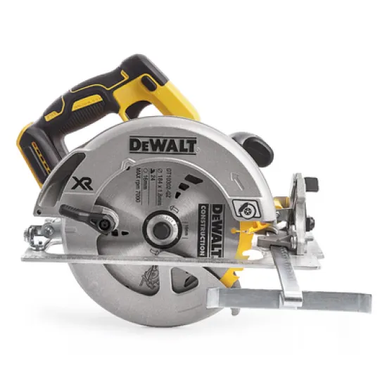 Циркуляр DeWALT ръчен акумулаторен без батерия и зарядно ф 184 мм, 18 V, 5500 об./мин, DCS570NT