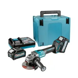 Ъглошлайф Makita акумулаторен безчетков 40 V, 4 Ah, 125 мм, 8500 об./мин, GA008GM201 Ъглошлайф Makita акумулаторен безчетков 40 V, 4 Ah, 125 мм, 8500 об./мин, GA008GM201