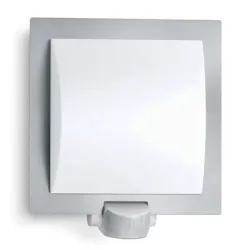 Лампа Steinel Sensors DIY фасадна със сензор 60 W, 230 мм, 230 V, 44 IP, E27, сребро, L 20 S